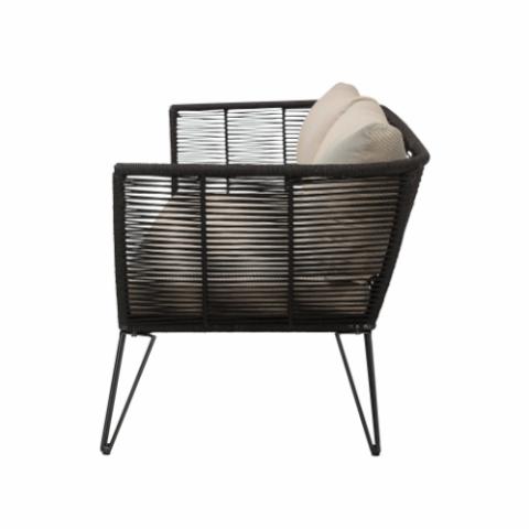 Mundo Canapé, Noir, Métal