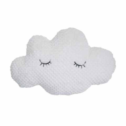 Windy Cushion, White, Polyester