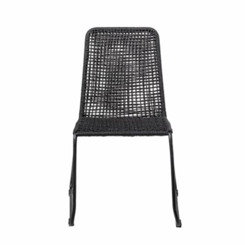 Mundo Dining Chair, Black, Metal