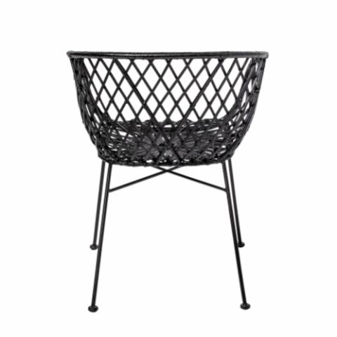 Kama Lounge Chair, Black, Rattan