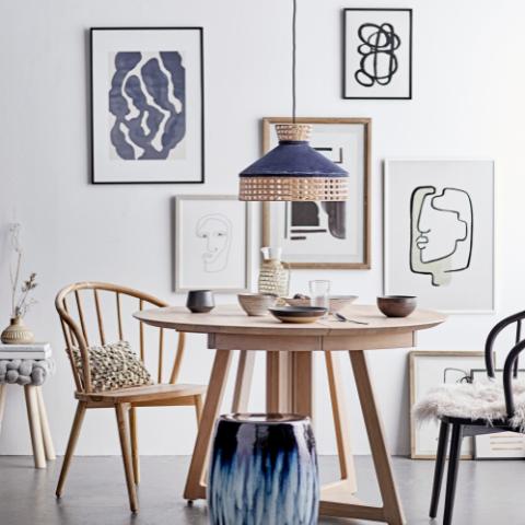 Owen Table à dîner extensible, Nature, FSC® 100%, Chêne