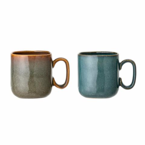Aime Mug, Green, Stoneware