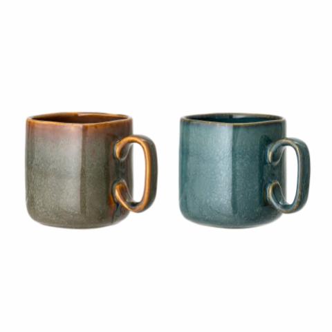 Aime Mug, Green, Stoneware