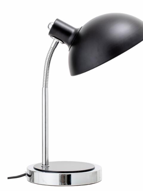 Stalia Table lamp, Black, Metal