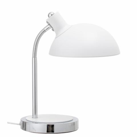 Stalia Table lamp, White, Metal