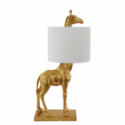 Silas Table lamp, Gold, Polyresin