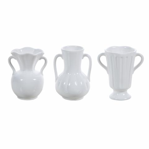 Mettelene Vase, Weiß, Keramik