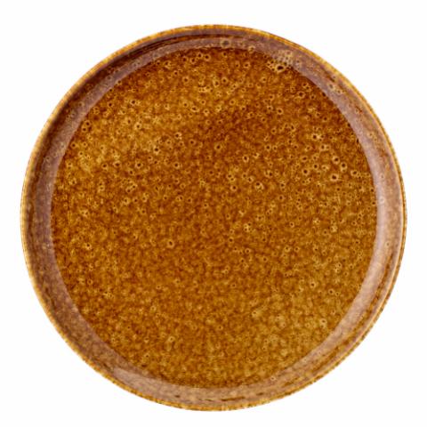 Thea Plate, Brown, Stoneware