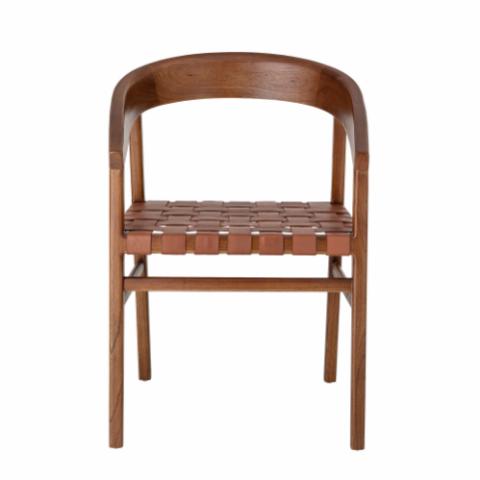 Vitus Lounge Chair, Brown, Leather