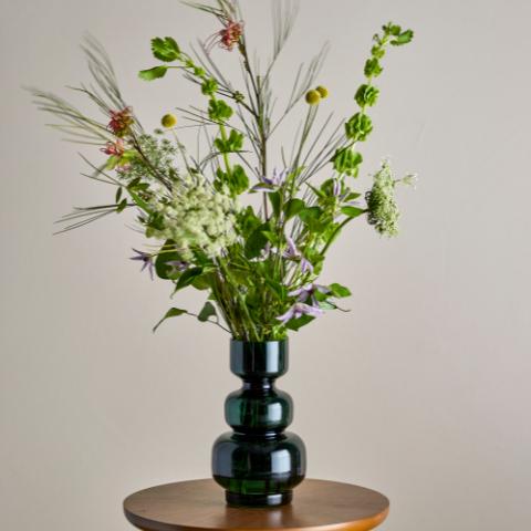 Johnson Vase, Verte, Verre