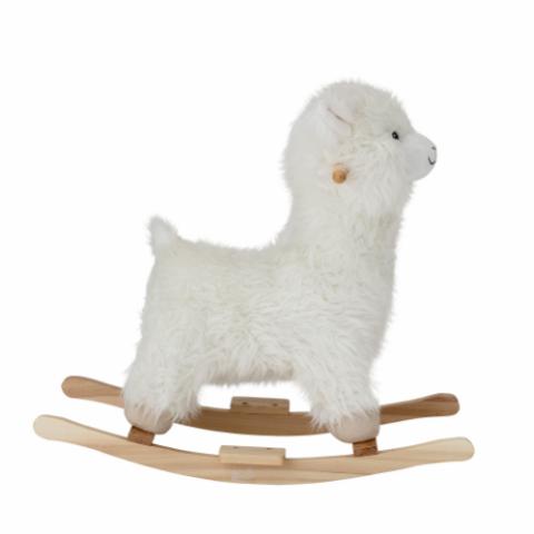 Kinto Rocking Toy, Lama, White, Polyester