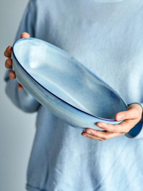 Sandrine Skål, Blå, Stentøj