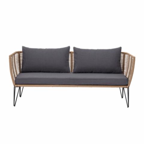 Mundo Sofa, Braun, Metall