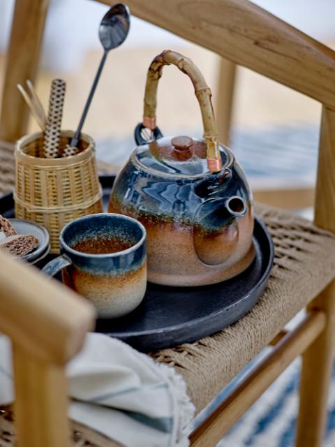 Aura Théière avec infuseur à thé, Blue, Porcelaine