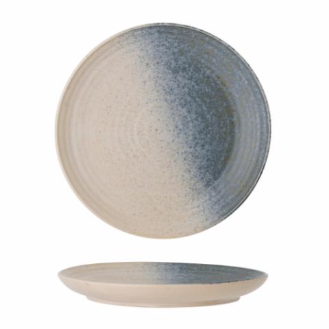 Aura Plate, Blue, Stoneware