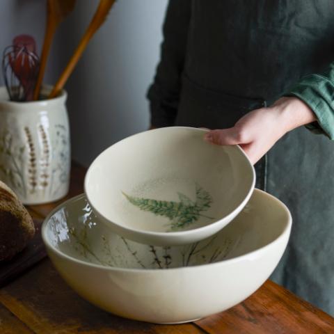 Bea Assiette Creuse, Nature, Grès