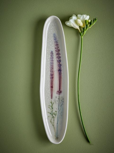 Bea Serving Plate, Nature, Stoneware