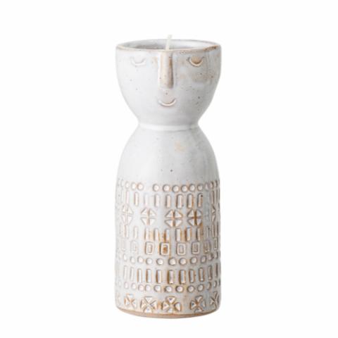 Embla Vase, White, Stoneware