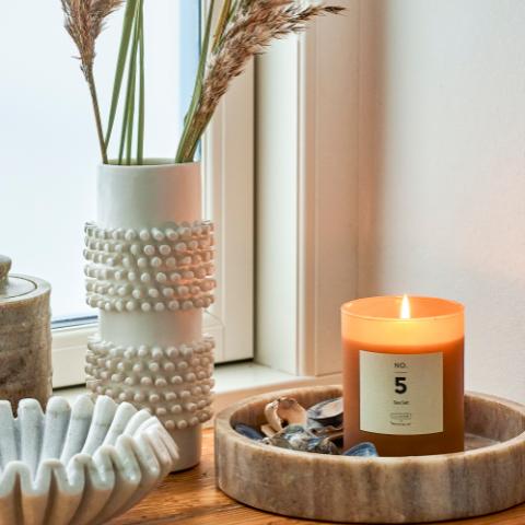 Barrit Vase, Blanc, Grès