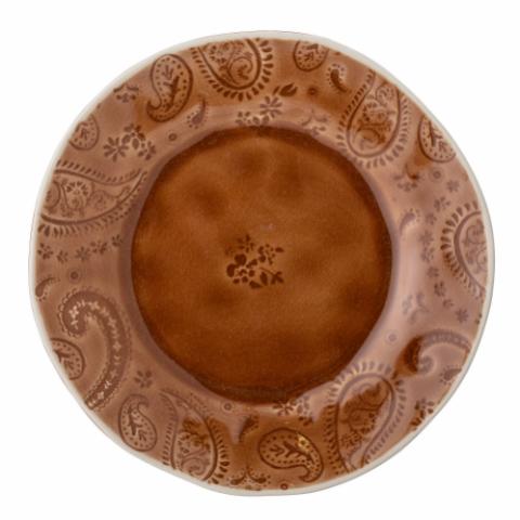 Rani Plate, Brown, Stoneware