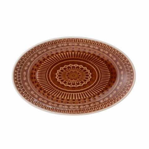 Rani Serving Plate, Brown, Stoneware