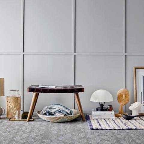 Milas Plaid, Blue, Coton recyclé