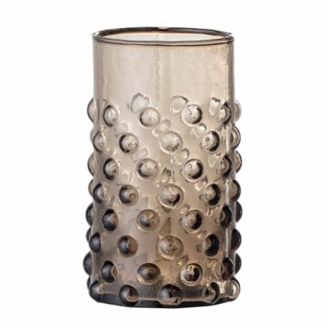 Freja Drinking Glass, Brown, Recycled Glass