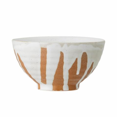 Iris Bowl, White, Stoneware