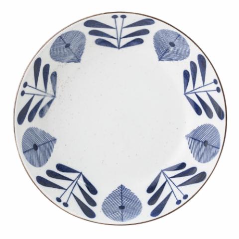Camellia Plate, Blue, Porcelain