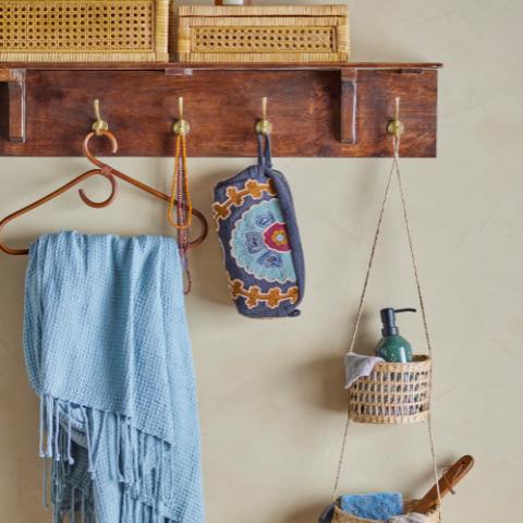 Lally Boîte avec couvercle, Nature, Rotin