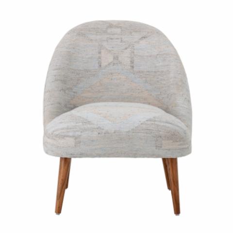 Halbin Lounge Chair, Grey, Kilim