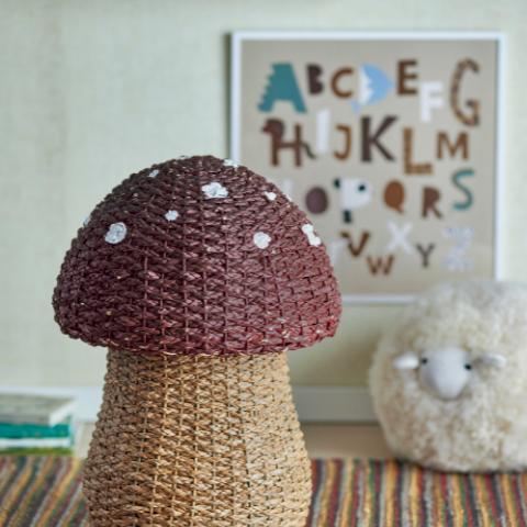 Corintha Panier avec couvercle, Rouge, Herbier marin