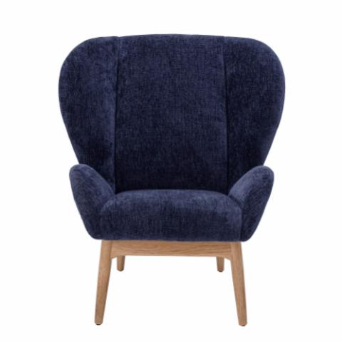 Eave Lounge Chair, Blue, Polyester