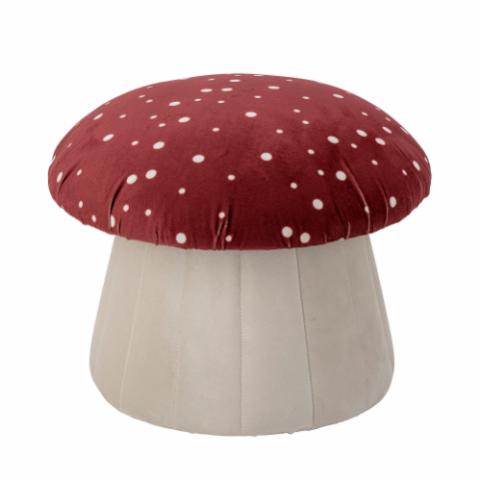 Lue Pouf, Red, Polyester