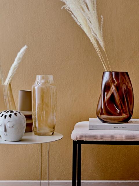 Ingolf Vase, Brun, Glas