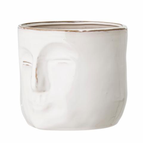 Ignacia Flowerpot, White, Stoneware