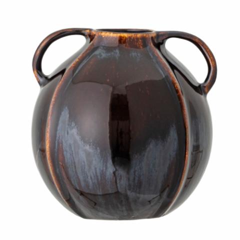 Inela Vase, Brown, Stoneware