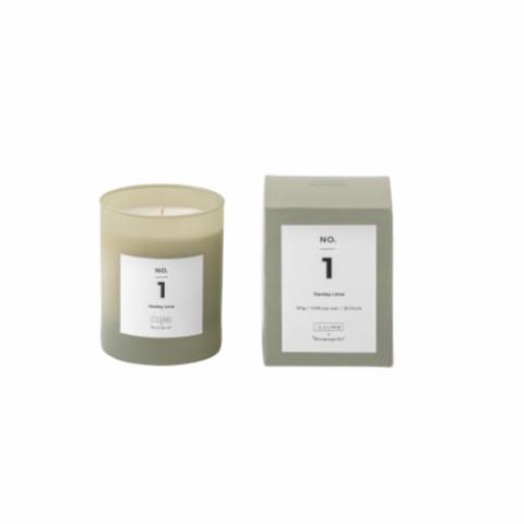 NO. 1 - Parsley Lime Scented Candle, Green, Natural Wax