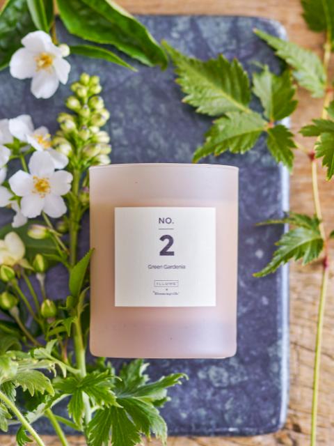 NO.2-Green Gardenia Scent Candle, Rose, Wax