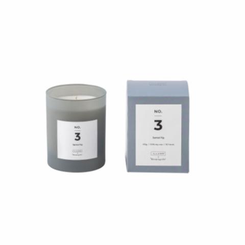 NO. 3 - Santal Fig Scented Candle, Blue, Natural Wax