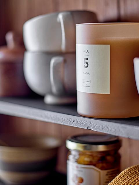 NO. 5 - Sea Salt Scented Candle, Brown, Natural Wax