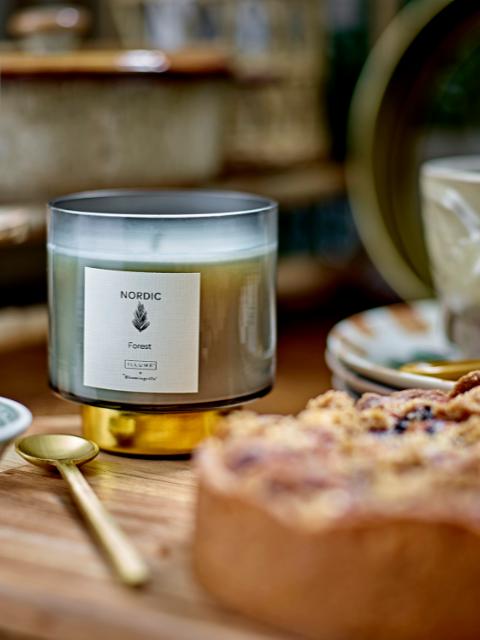 NORDIC-Forest Scented Candle, Green, Natural Wax