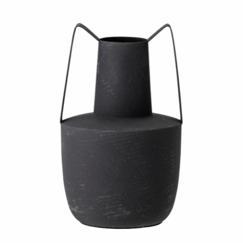 Itamar Vase, Black, Metal