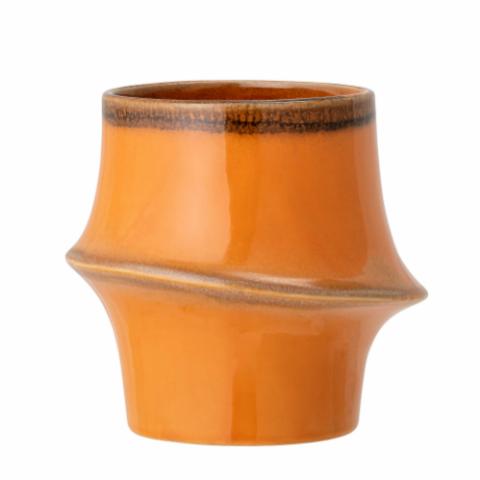 Neya Flowerpot, Orange, Stoneware