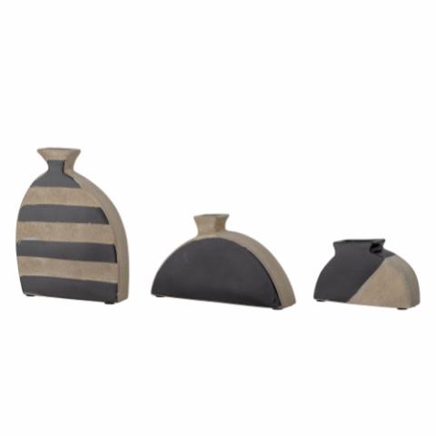 Nezha Deco Vase, Black, Terracotta
