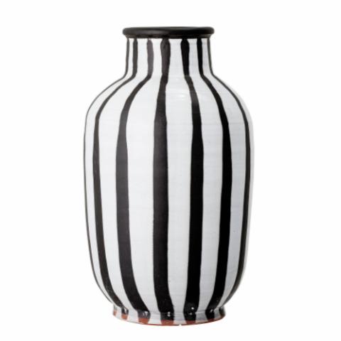 Schila Deco Vase, Black, Terracotta