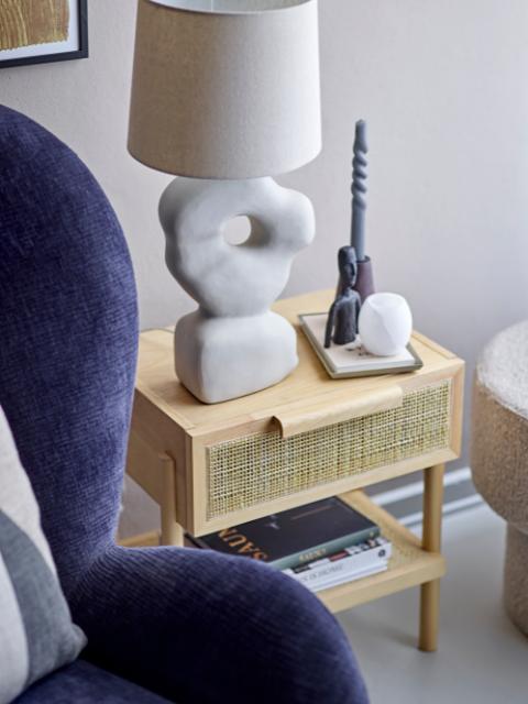 Cathy Table lamp, White, Stoneware