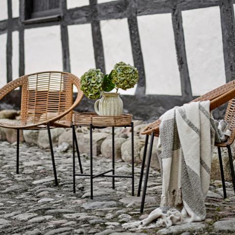 Fidan Plaid, Verte, Coton recyclé