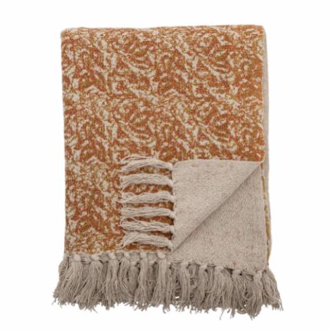Cianna Throw, Brown, Recycled Cotton