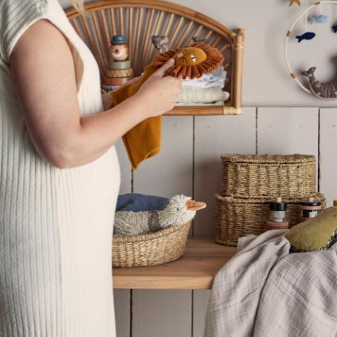 Elvin Couverture douce, Marron, Coton OEKO-TEX®